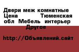 Двери меж комнатные › Цена ­ 2 500 - Тюменская обл. Мебель, интерьер » Другое   